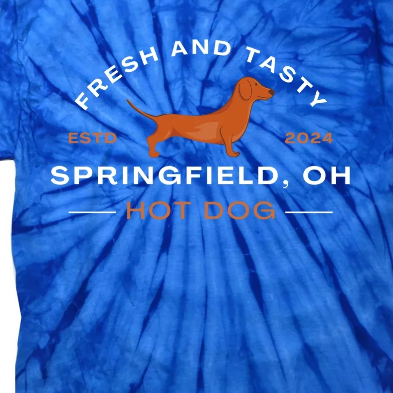 Springfield Ohio Hot Dog Tie-Dye T-Shirt