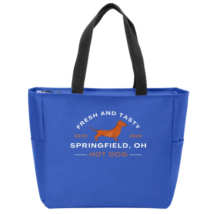 Springfield Ohio Hot Dog Zip Tote Bag