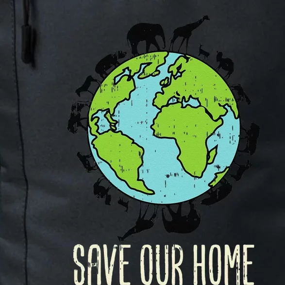 Save Our Home Animals Wildlife Conservation Earth Day Gift Daily Commute Backpack