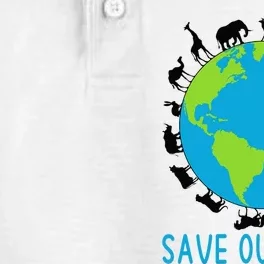 Save Our Home Animals Wildlife Conservation Earth Day Dry Zone Grid Performance Polo