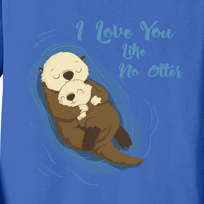 Sea Otters: I Love You Like No Otter Gift Kids Long Sleeve Shirt