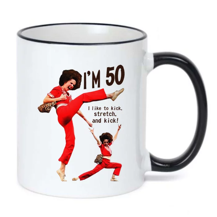 Sally OMalley IM 50 I Like To Kick Streth And Kick Black Color Changing Mug