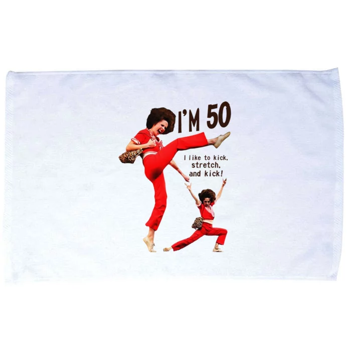 Sally OMalley IM 50 I Like To Kick Streth And Kick Microfiber Hand Towel