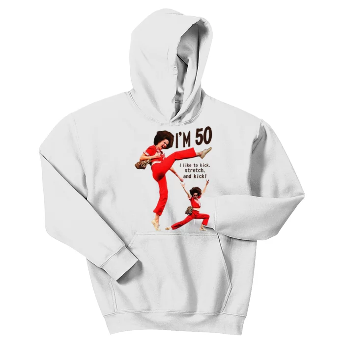 Sally OMalley IM 50 I Like To Kick Streth And Kick Kids Hoodie