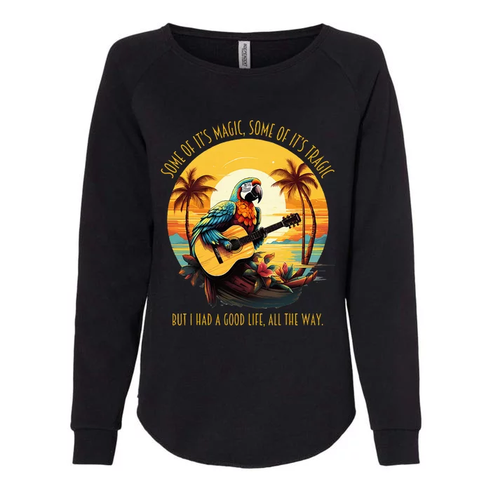 Some Of ItS Magic Some Of ItS Tragic Parrot Womens California Wash Sweatshirt