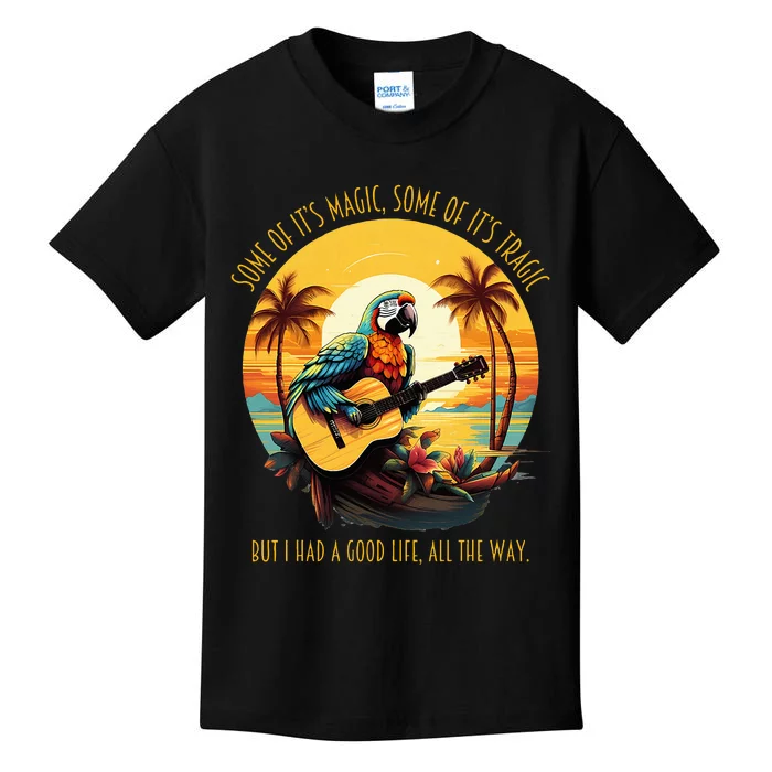 Some Of ItS Magic Some Of ItS Tragic Parrot Kids T-Shirt