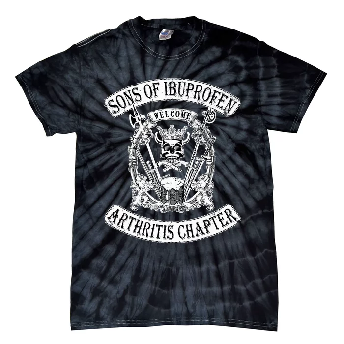 Sons of Ibuprofen Arthritis Chapter Funny Old Biker Tie-Dye T-Shirt