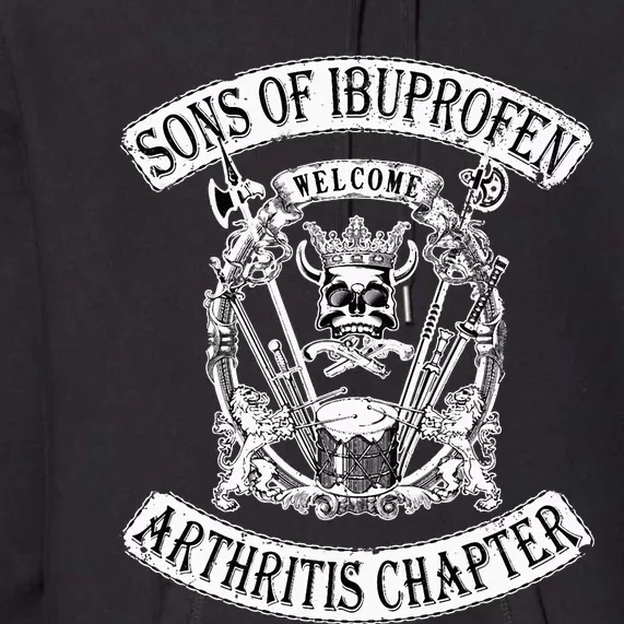 Sons Of Ibuprofen Arthritis Chapter Funny Old Biker Premium Hoodie