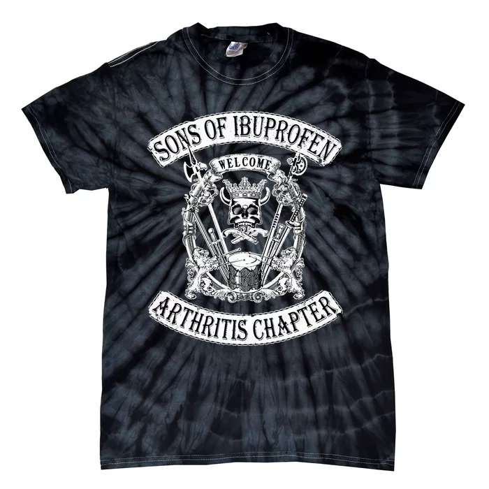 Sons Of Ibuprofen Arthritis Chapter Funny Old Biker Tie-Dye T-Shirt