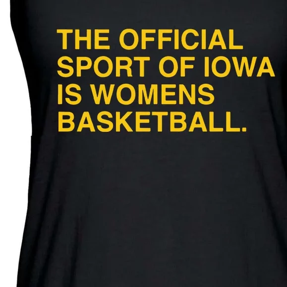 Sport Of Iowa Is Basketball Ladies Essential Flowy Tank