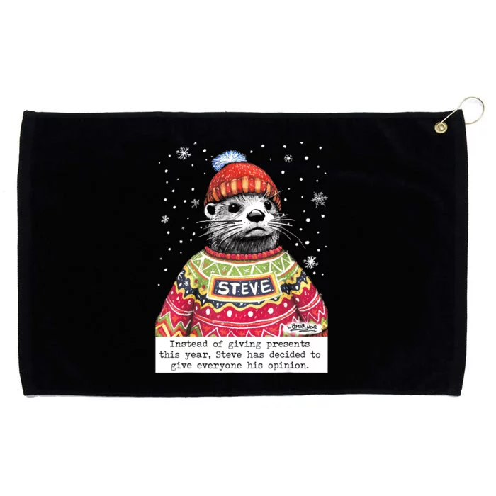 Steve Otter Instead Of Giving Presents This Year Grommeted Golf Towel