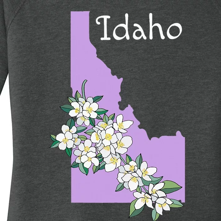 State Of Idaho Syringa Flower Women's Perfect Tri Tunic Long Sleeve Shirt