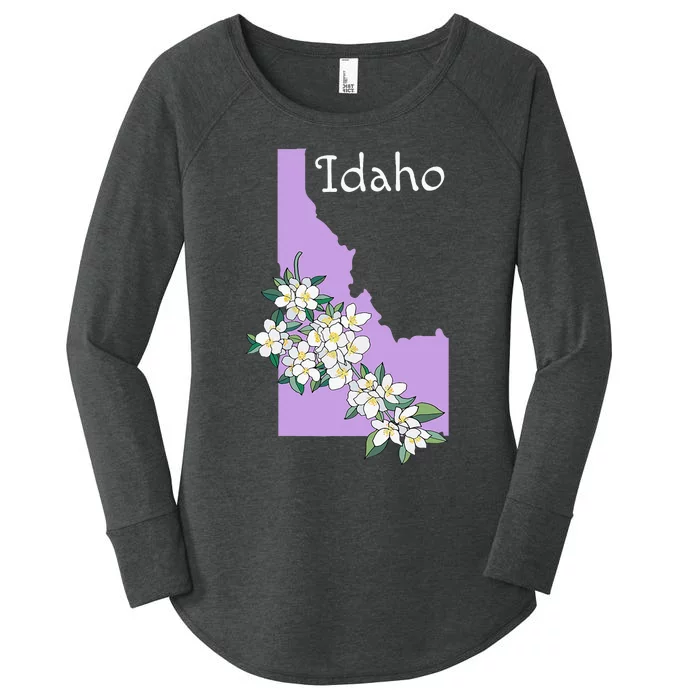 State Of Idaho Syringa Flower Women's Perfect Tri Tunic Long Sleeve Shirt