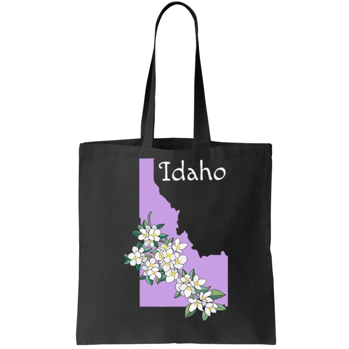 State Of Idaho Syringa Flower Tote Bag