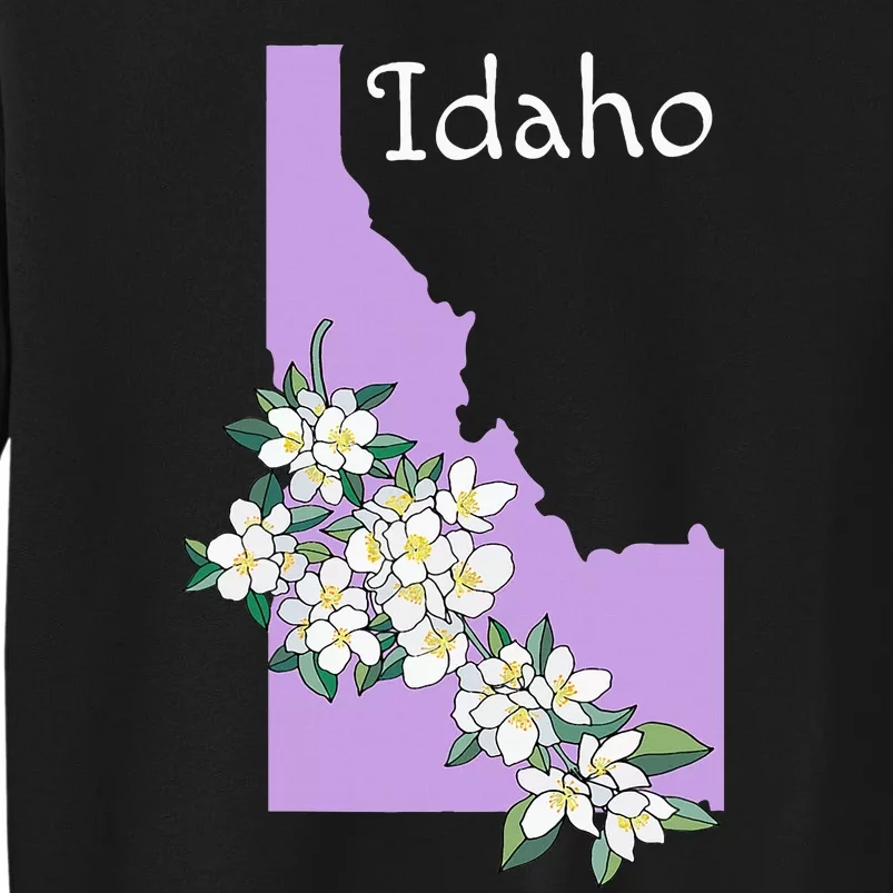 State Of Idaho Syringa Flower Tall Sweatshirt