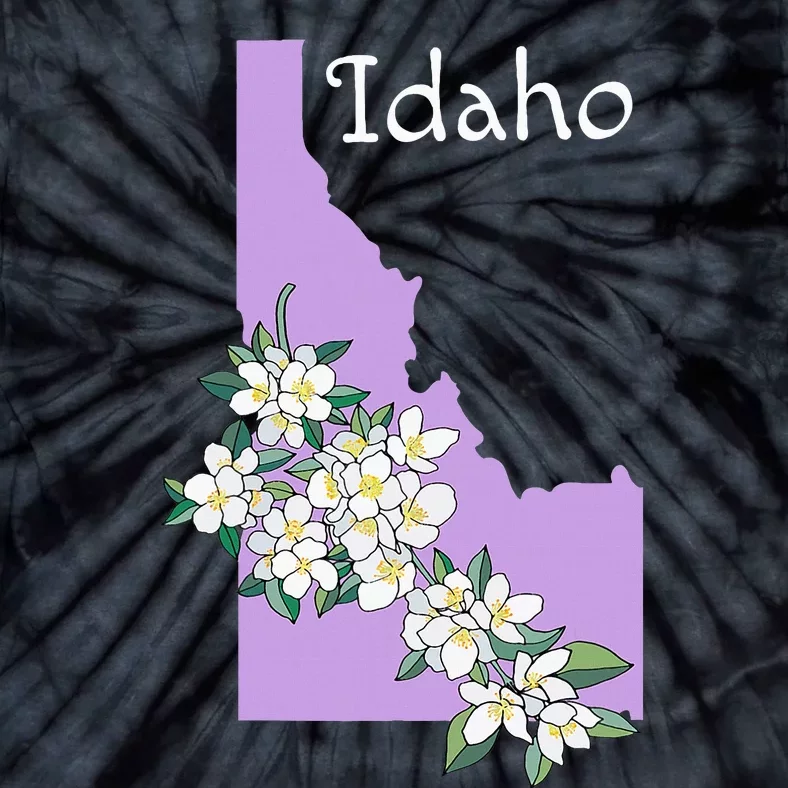 State Of Idaho Syringa Flower Tie-Dye T-Shirt