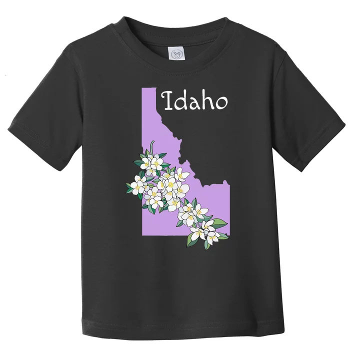 State Of Idaho Syringa Flower Toddler T-Shirt