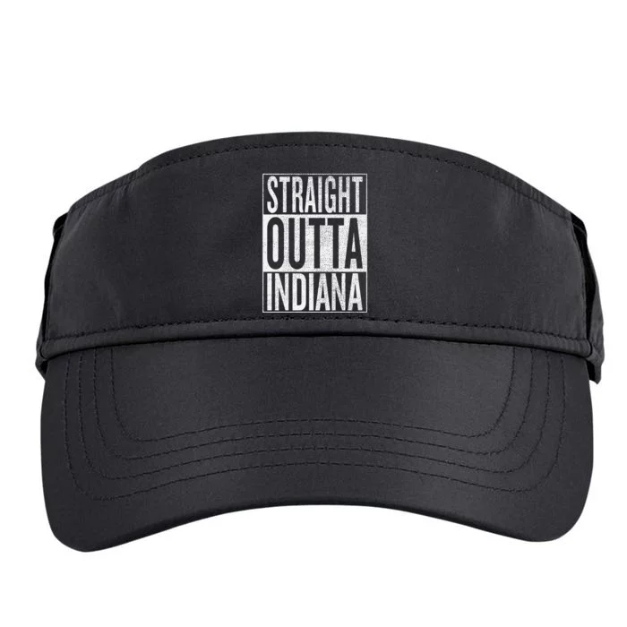 Straight Outta Indiana Great Travel Gift Idea Adult Drive Performance Visor