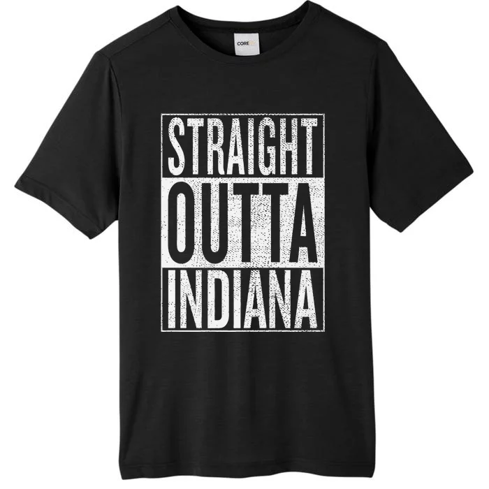 Straight Outta Indiana Great Travel Gift Idea ChromaSoft Performance T-Shirt