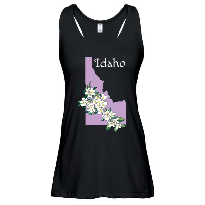 State Of Idaho Syringa Flower Ladies Essential Flowy Tank