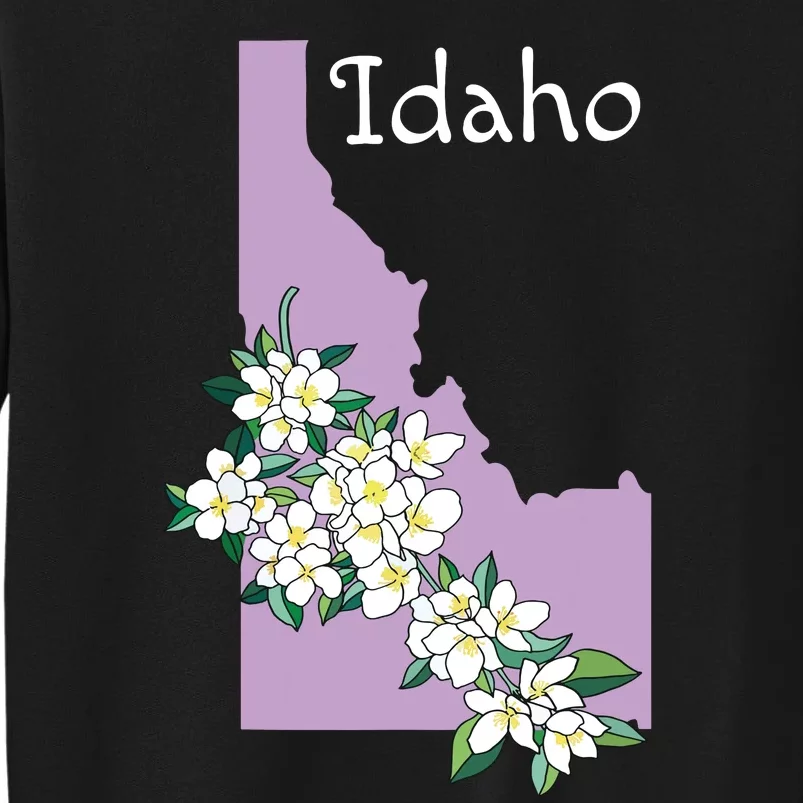 State Of Idaho Syringa Flower Tall Sweatshirt