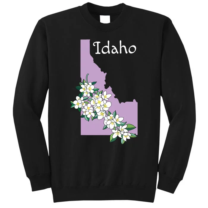 State Of Idaho Syringa Flower Tall Sweatshirt