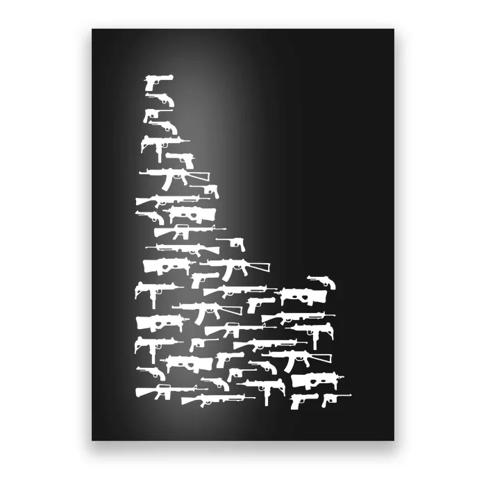 State Of Idaho Made Up Of Guns 2nd Amendment Poster