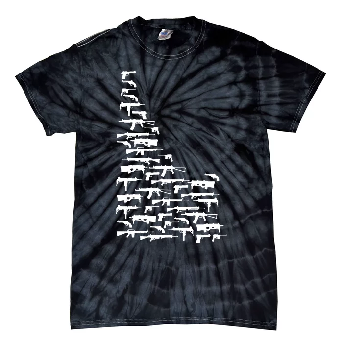 State Of Idaho Made Up Of Guns 2nd Amendment Tie-Dye T-Shirt