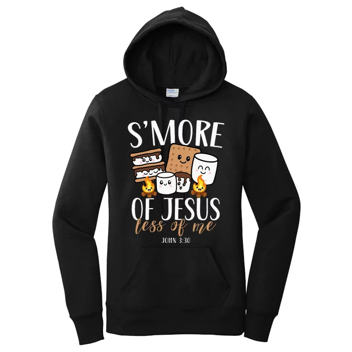 Smore Of Jesus Less Of Me Christian Camper Camping Lover Women's Pullover Hoodie