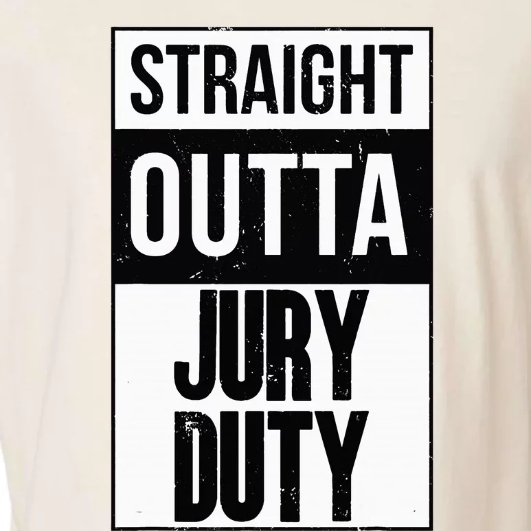 Straight Outta Jury Duty Funny Jury For Juror 2023 Garment-Dyed Women's Muscle Tee