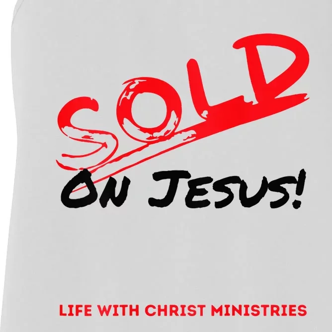 Sold On Jesus Cross Women's Racerback Tank