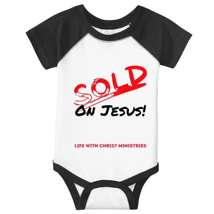 Sold On Jesus Cross Infant Baby Jersey Bodysuit