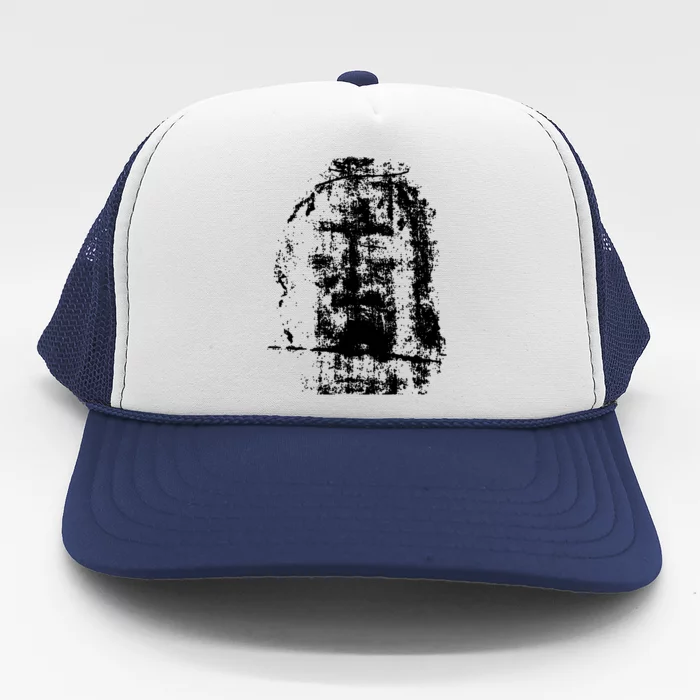 Sketch Of Jesus Face Portrait Trucker Hat