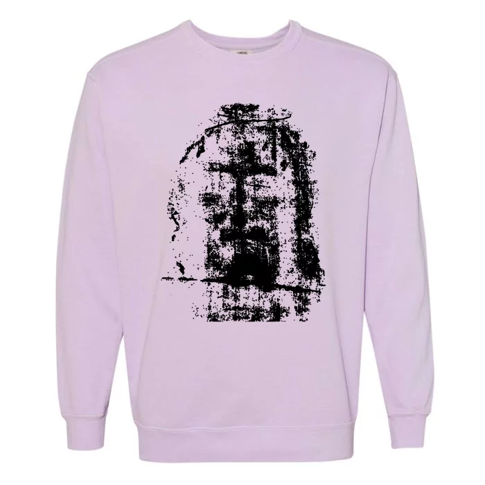 Sketch Of Jesus Face Portrait Garment-Dyed Sweatshirt