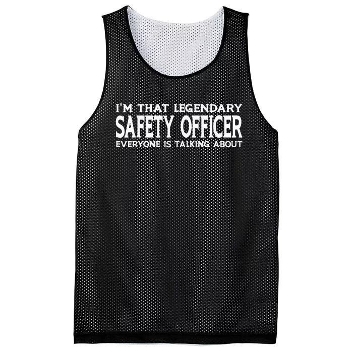 Safety Officer Job Title Employee Funny Safety Officer Mesh Reversible Basketball Jersey Tank