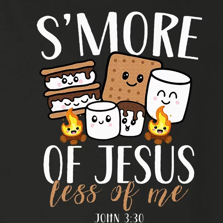 Smore Of Jesus Less Of Me Christian Camper Camping Lover Toddler Long Sleeve Shirt