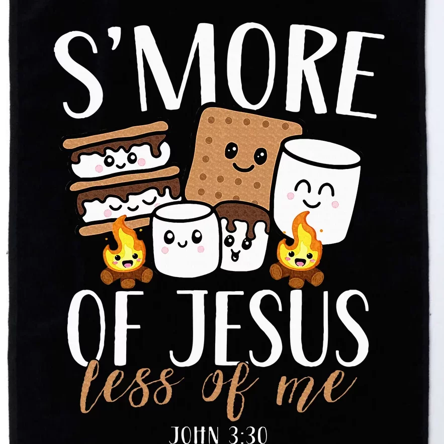 Smore Of Jesus Less Of Me Christian Camper Camping Lover Platinum Collection Golf Towel