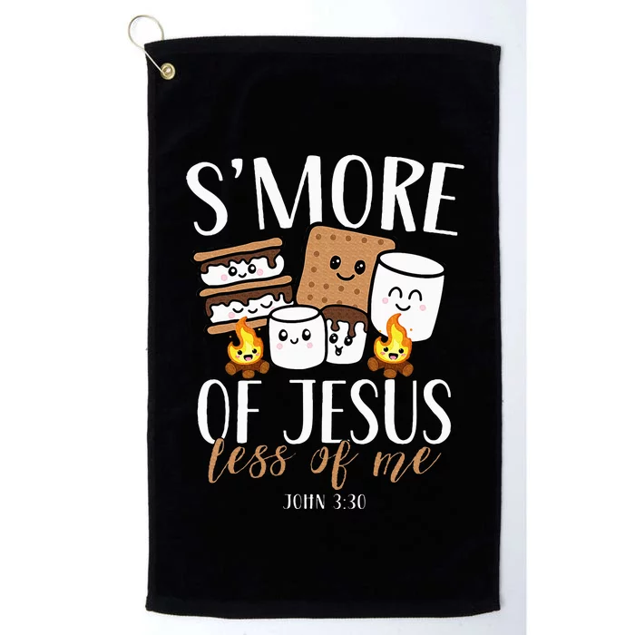 Smore Of Jesus Less Of Me Christian Camper Camping Lover Platinum Collection Golf Towel