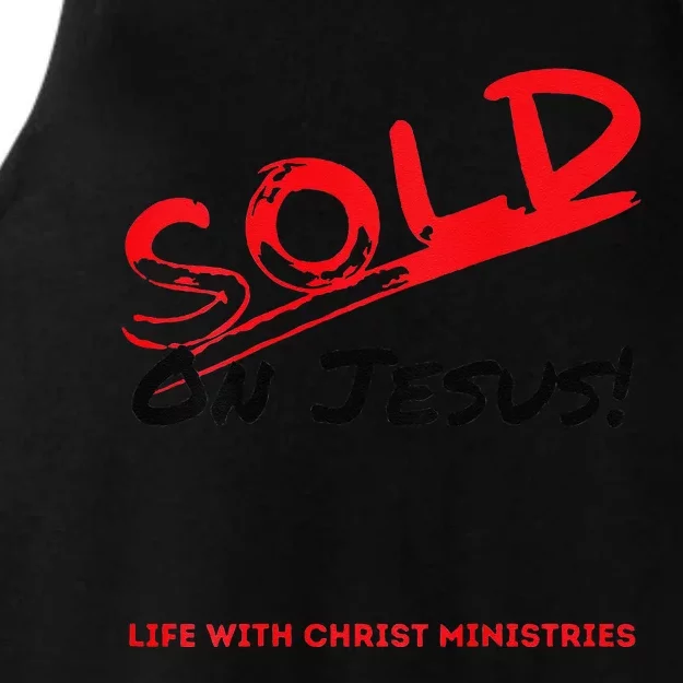 Sold On Jesus Cross Ladies Tri-Blend Wicking Tank