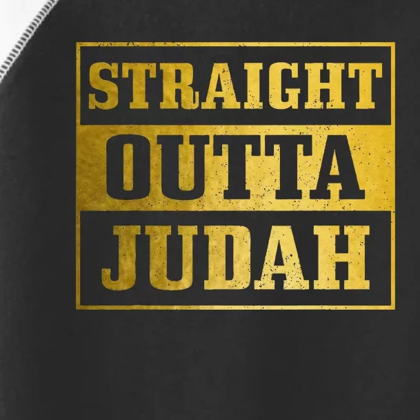 Straight Outta Judah Hebrew Israelite Clothing Jewish Israel Toddler Fine Jersey T-Shirt