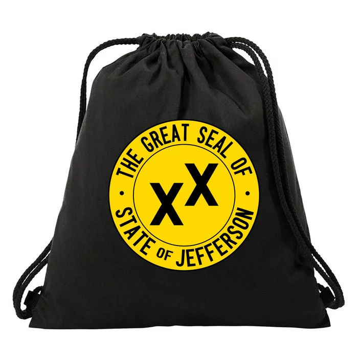 State Of Jefferson Drawstring Bag