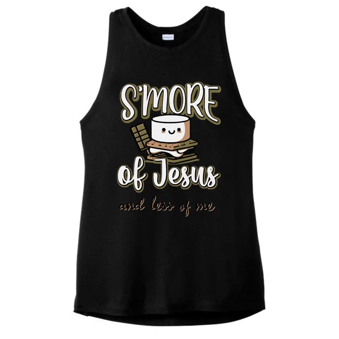 SMore Of Jesus And Less Of Me Ladies Tri-Blend Wicking Tank