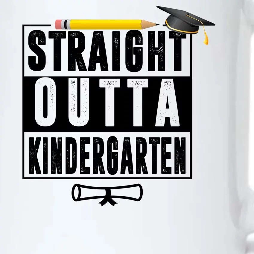 Straight Outta Kindergarten Black Color Changing Mug