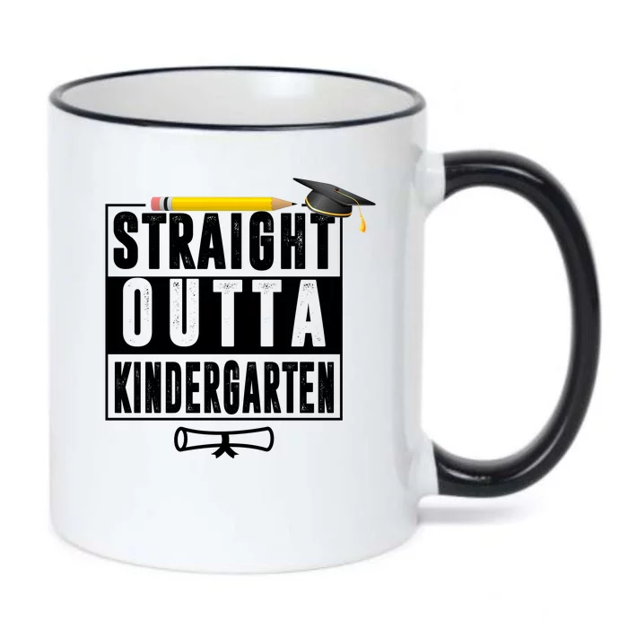 Straight Outta Kindergarten Black Color Changing Mug