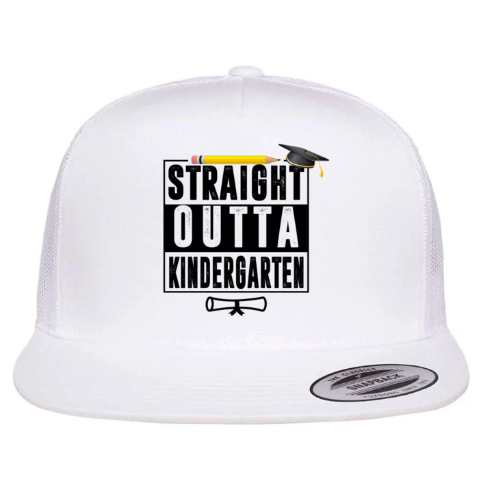 Straight Outta Kindergarten Flat Bill Trucker Hat