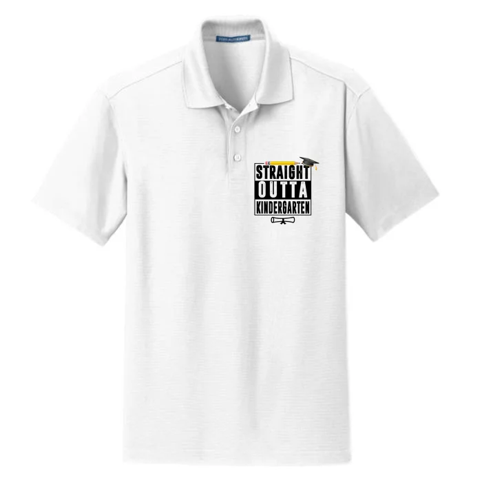 Straight Outta Kindergarten Dry Zone Grid Performance Polo