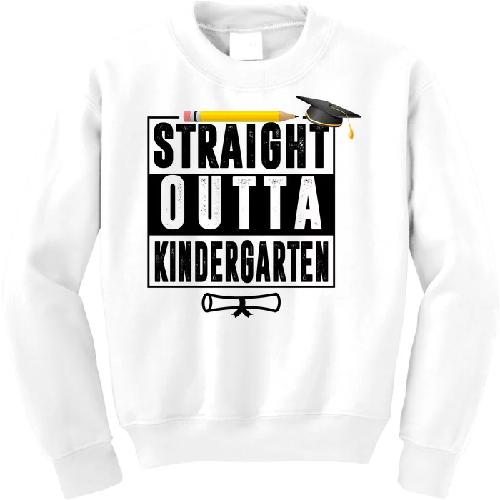 Straight Outta Kindergarten Kids Sweatshirt