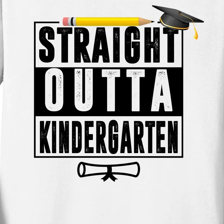 Straight Outta Kindergarten Kids Long Sleeve Shirt