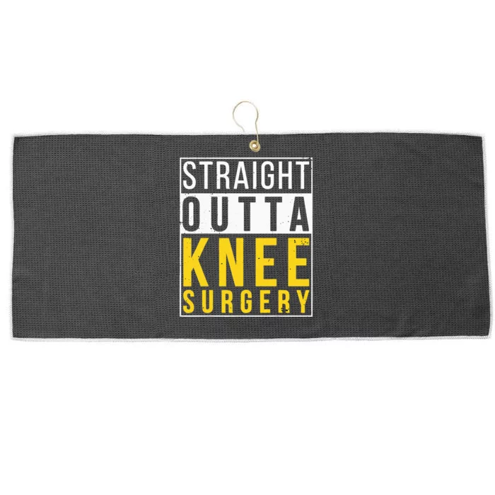 Straight Outta Knee Surgery Funny Recovery Get Well Gifts Large Microfiber Waffle Golf Towel