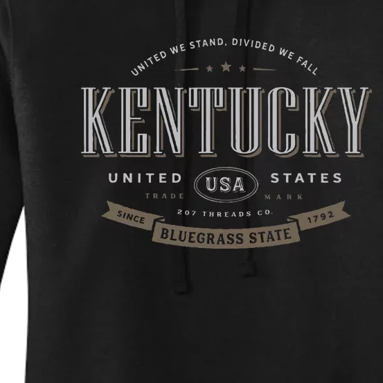 State Of Kentucky Women's Pullover Hoodie